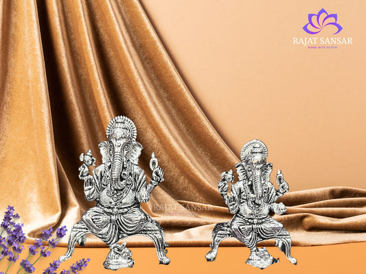 Silver Ganesh Ji Idol – Blessings in Pure Silver
