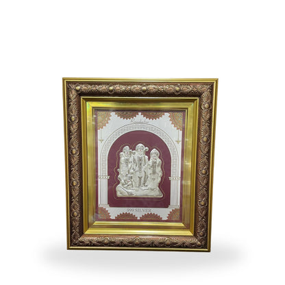 999 Pure Silver Ram Darbar Photo Frame | Pooja room, office, desk Festival Gifting