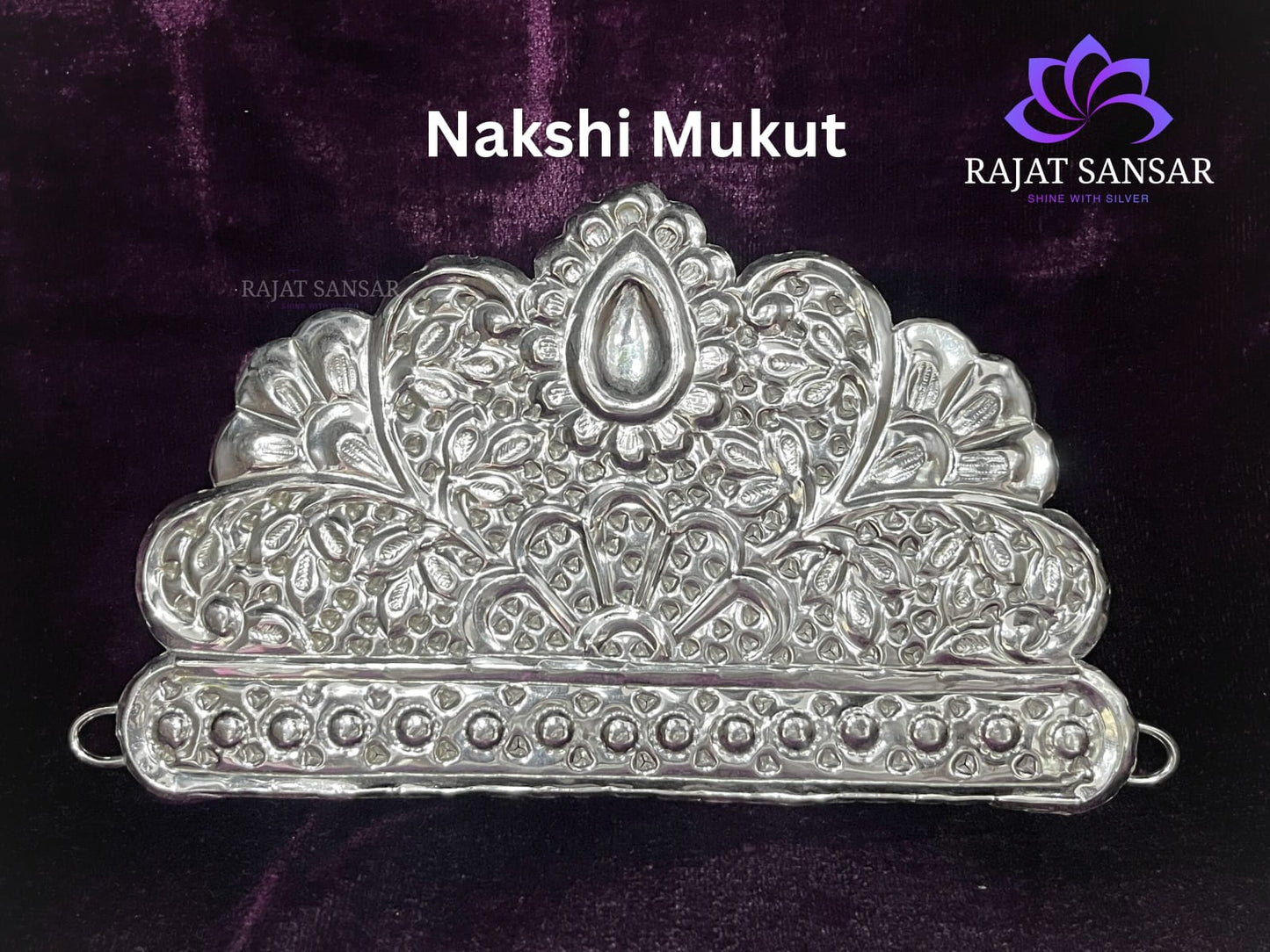 Silver Nakshi Mukut