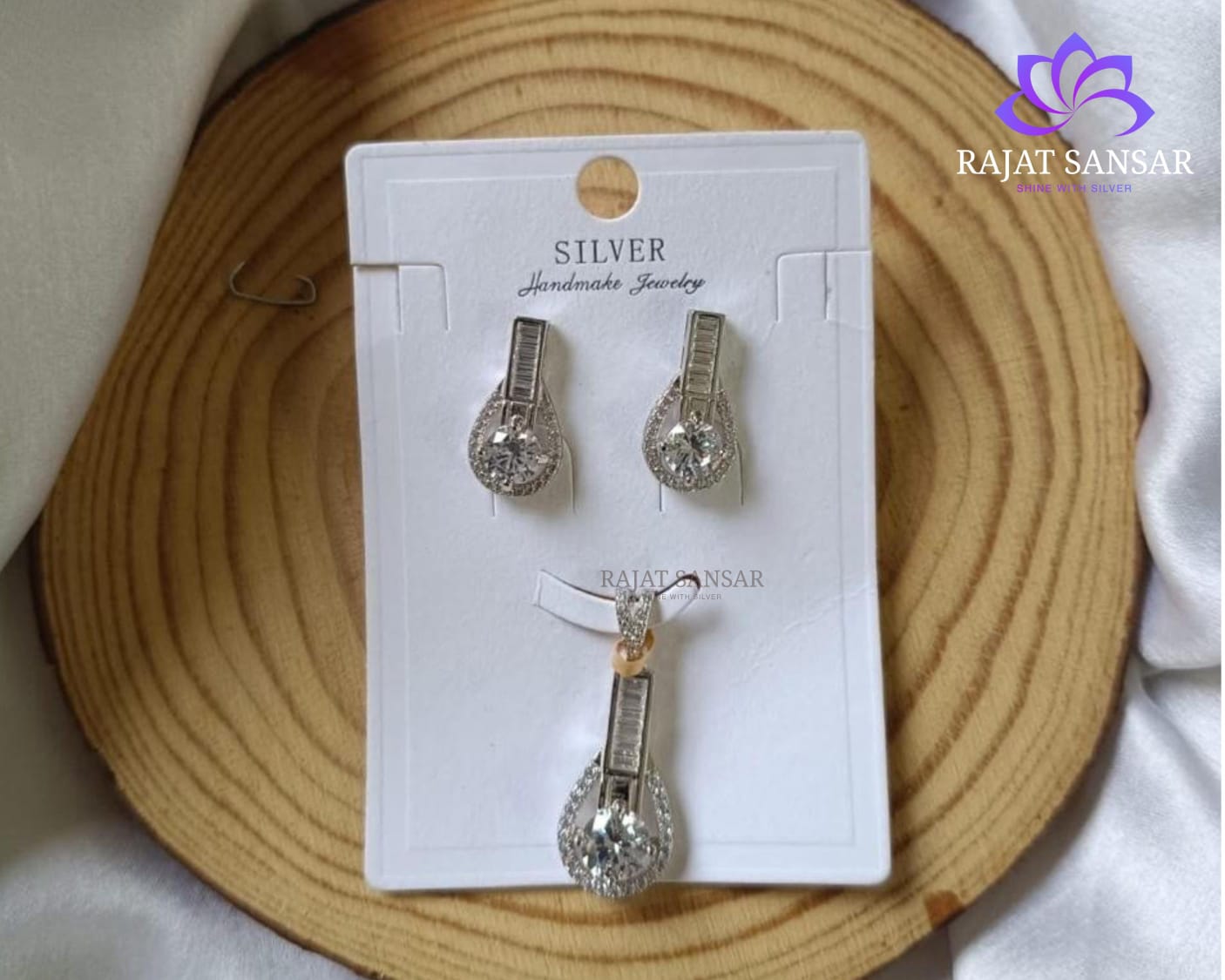 92.5 SILVER ITALIAN PENDANT EARRING