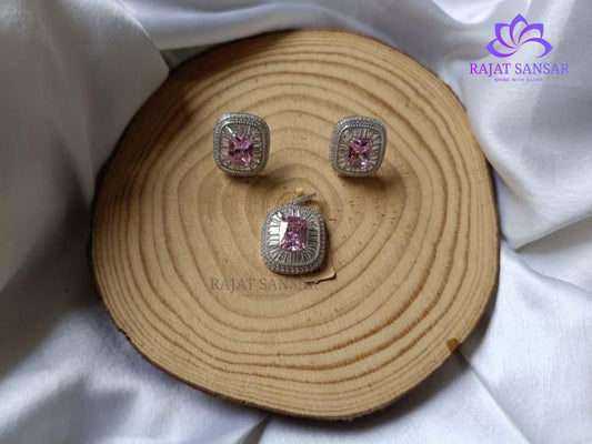 92.5 Sterling Silver Italian Pendant Earrings