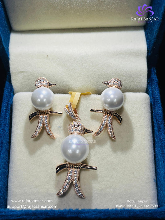 92.5 Sterling Silver Pendant Earring