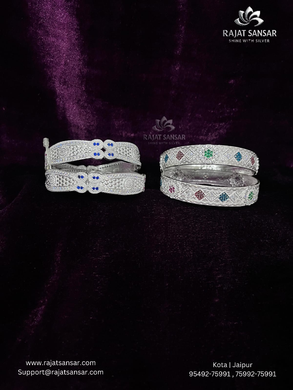 Silver Hand Bangle – Elegant, Timeless