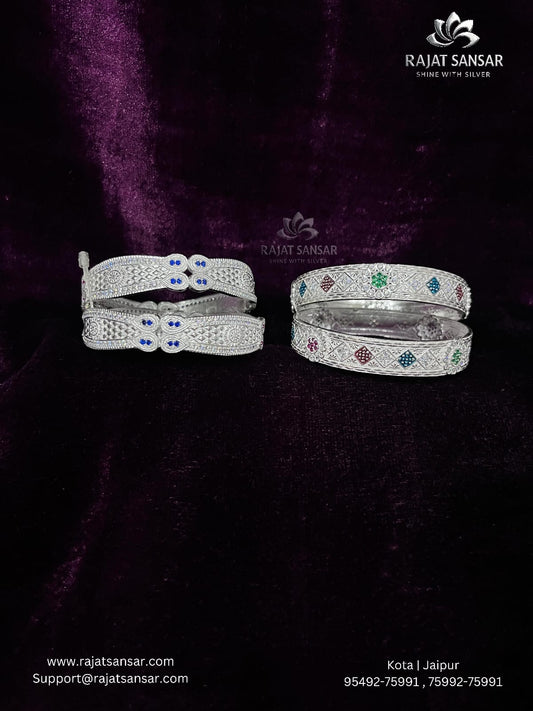 Silver Hand Bangle – Elegant, Timeless