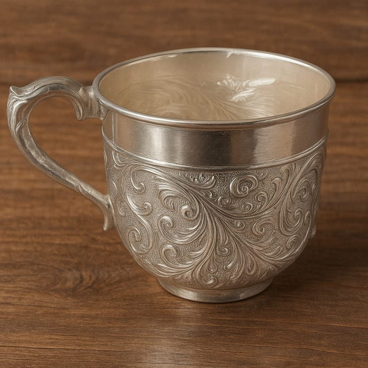 92.5 Silver Tea Cup – Elegant & Traditional