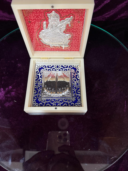Silver Pooja Box – Blessings of Maa Saraswati