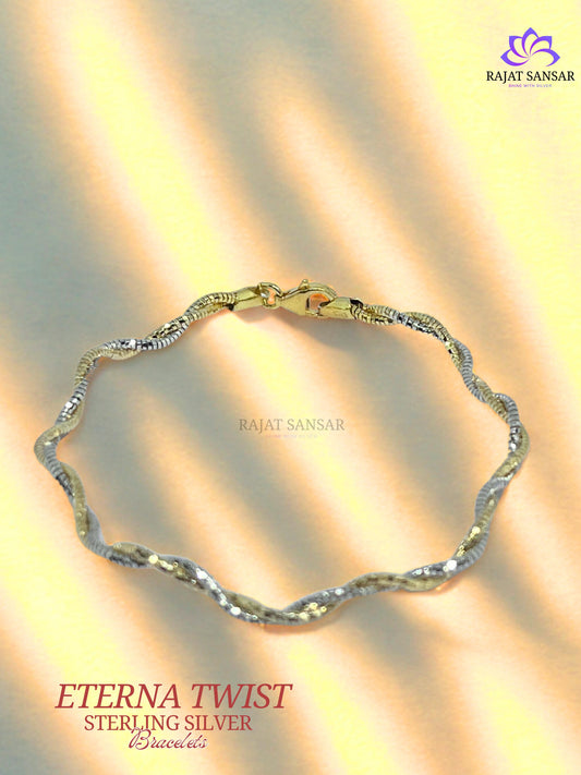 92.5 Sterling Silver Eterna Twist Bracelets