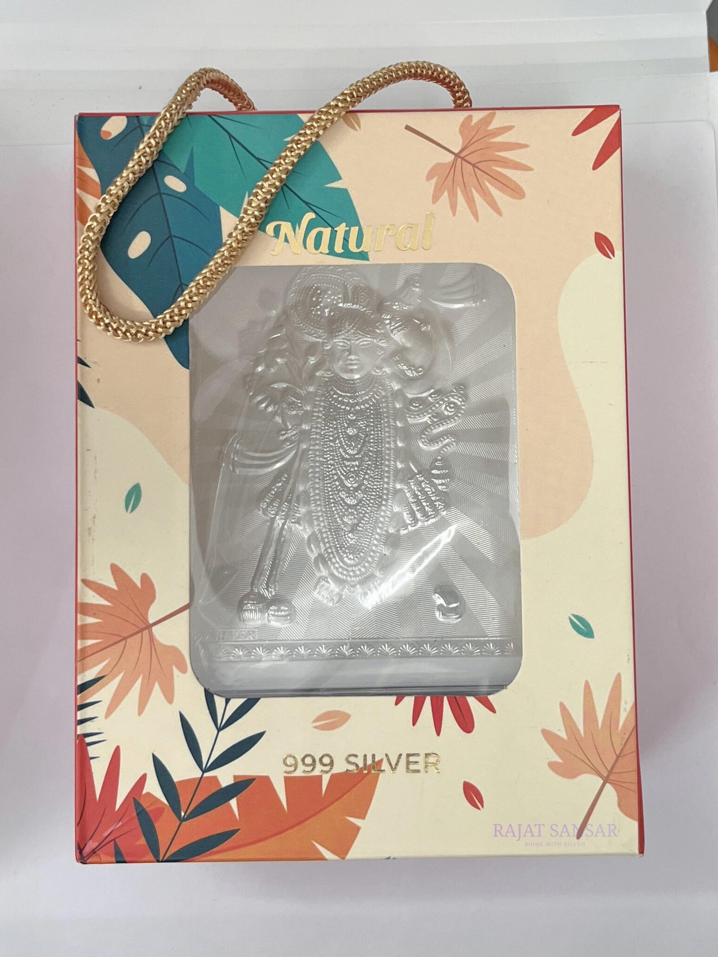 999 Sliver Hanuman Ji Photo Frame Idol| Pooja Room , Office Desk
