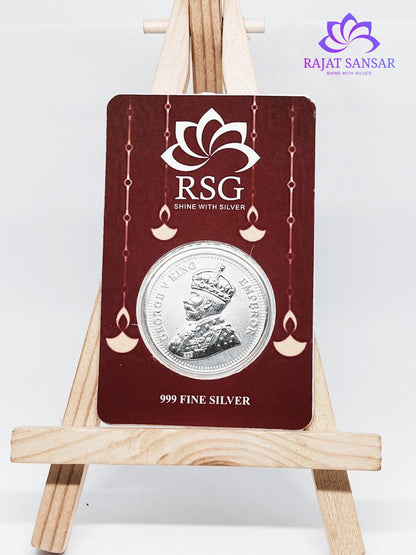 999 Silver Gift Coin Card - 1 gram