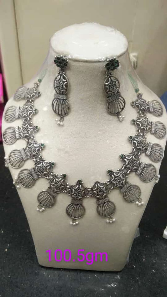 92.5 Silver Temple Jewellery- Oxo Frost Finish