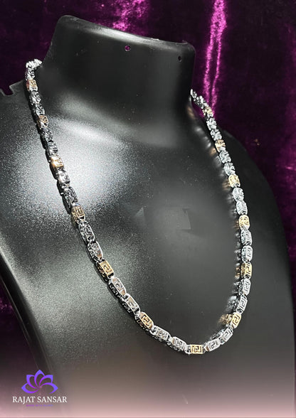 92.5 Sterling Silver Dual Tone Chains – Handcrafted Designer Silverwear