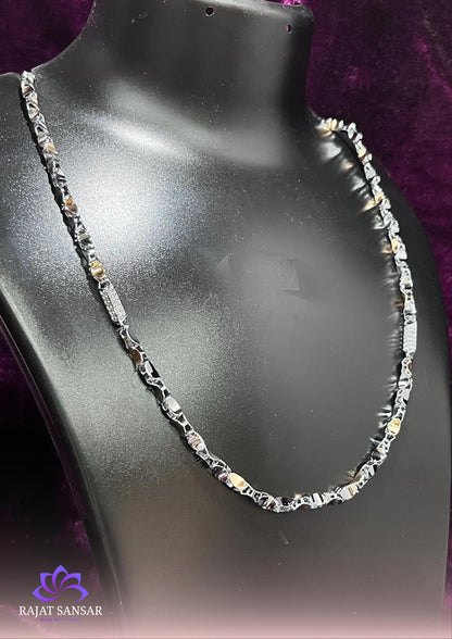92.5 Sterling Silver Dual Tone Chains – Handcrafted Designer Silverwear
