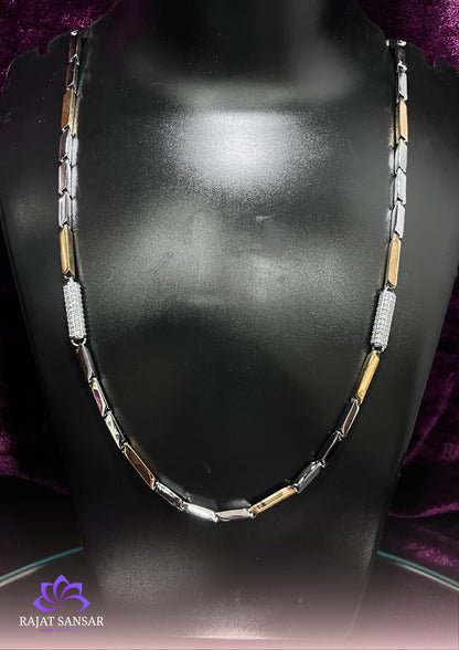 92.5 Sterling Silver Dual Tone Chains – Handcrafted Designer Silverwear