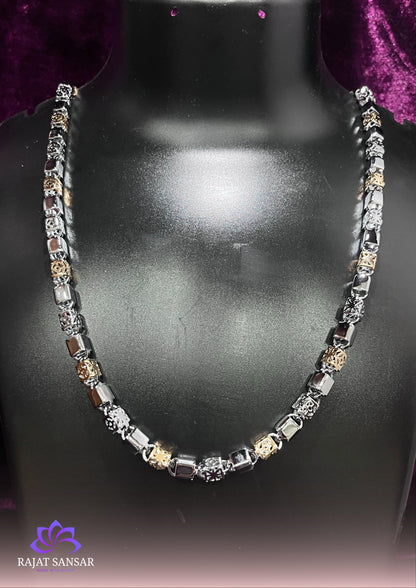 92.5 Sterling Silver Dual Tone Chains – Handcrafted Designer Silverwear