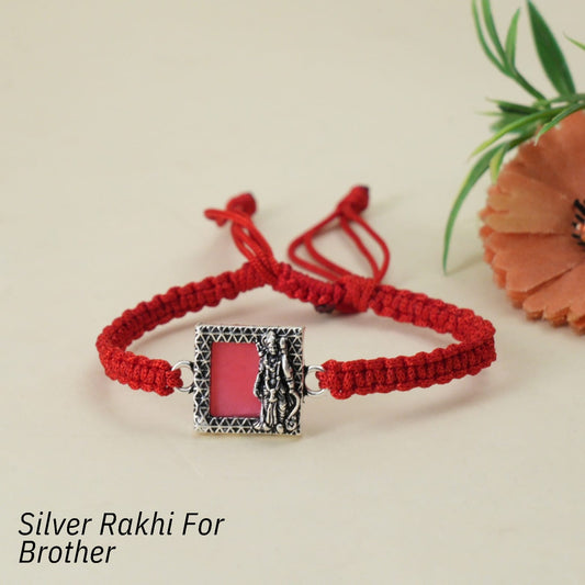 Silver Rakhi- Strength Wrapped in Thread