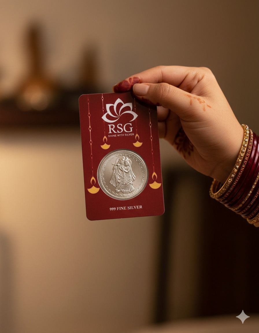 999 Silver Gift Coin Card - 1 gram