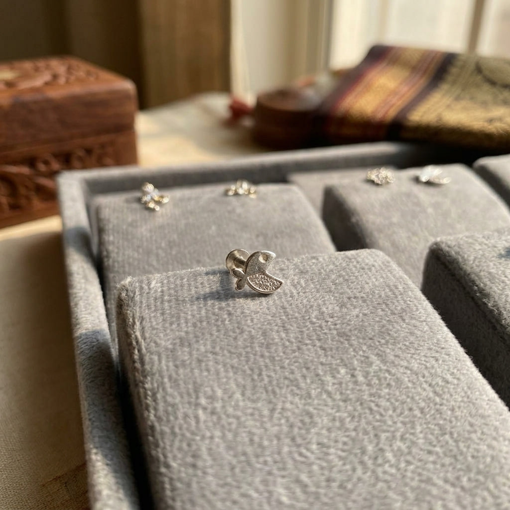92.5 Silver Earrings for Daily wear | Fish Charm