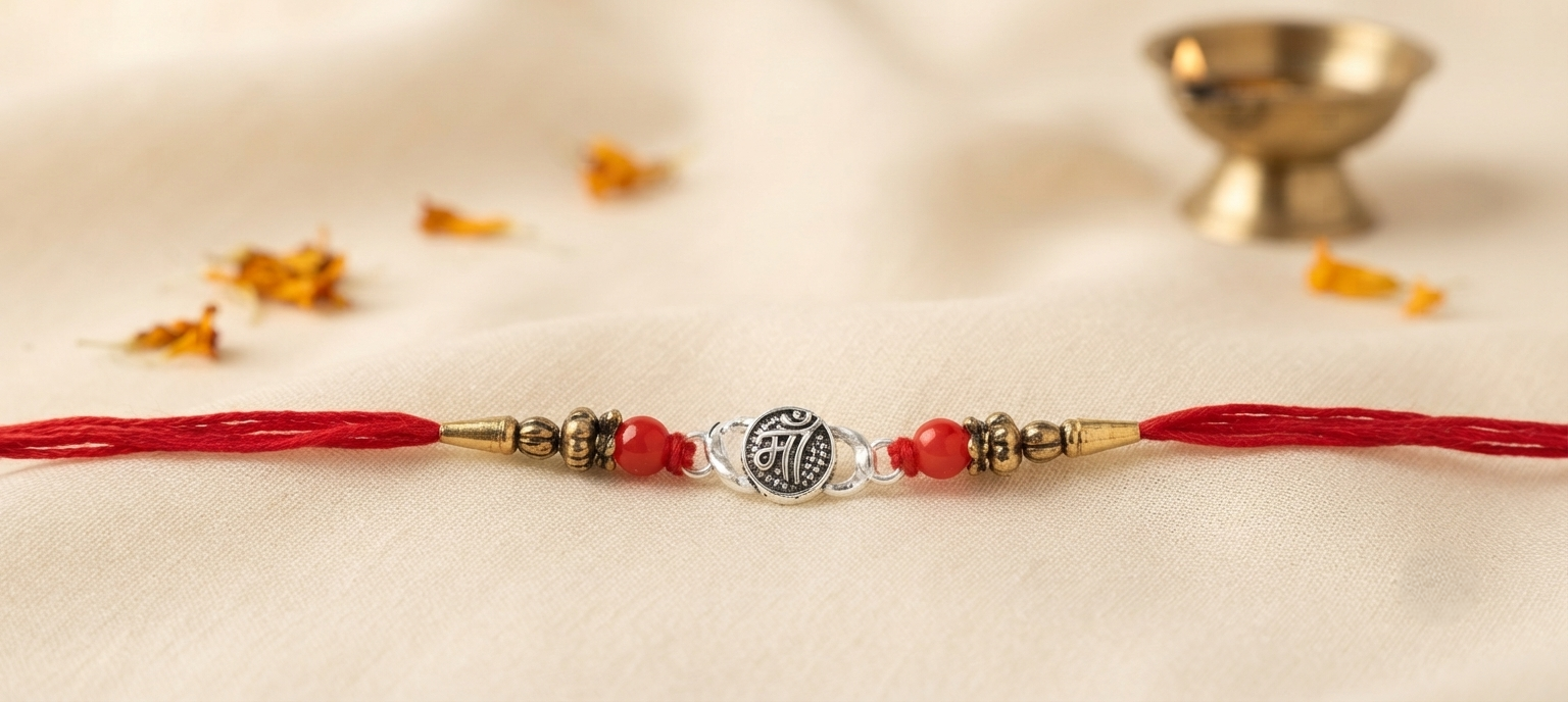 925 Sterling Silver Rakhi - Pack of 1