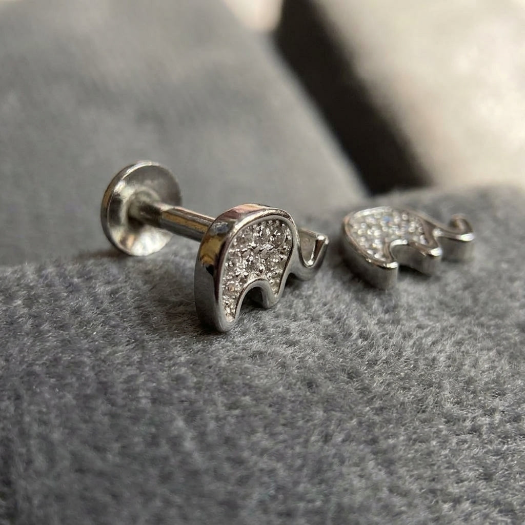 92.5 Silver Earrings for Daily wear | Elephant Silver