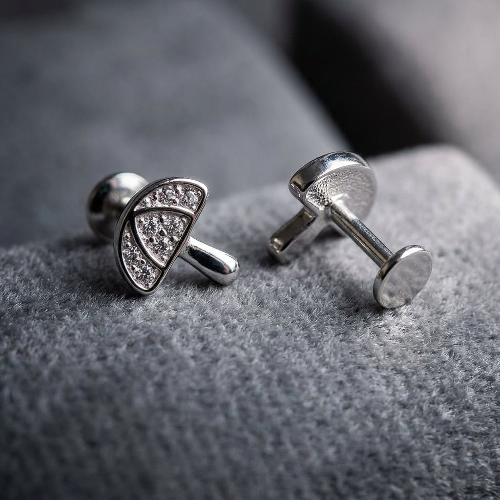 92.5 Silver Earrings for Daily wear | Mini Umbrella