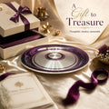 Silver Pure 970 Plate / Thali - Laying Borders