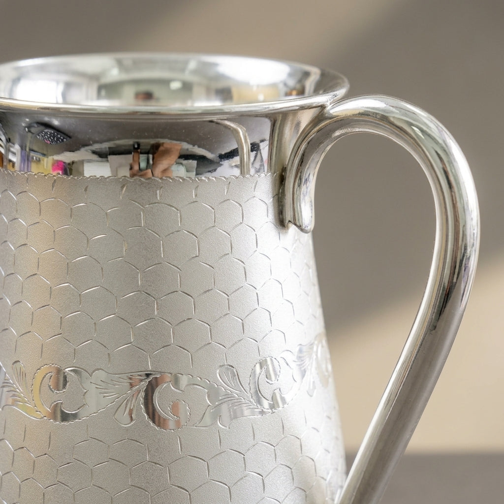 Pure 970 Silver Jug- Bel Patta & bangla jaal pattern