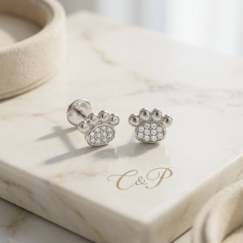 92.5 Silver Earrings for Daily wear | Silver Paw