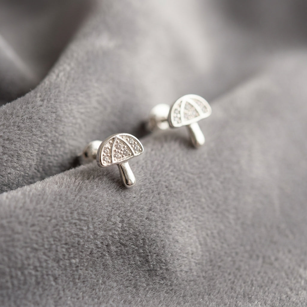 92.5 Silver Earrings for Daily wear | Mini Umbrella