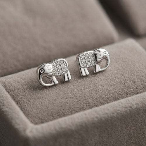 92.5 Silver Earrings for Daily wear | Elegant Elephant