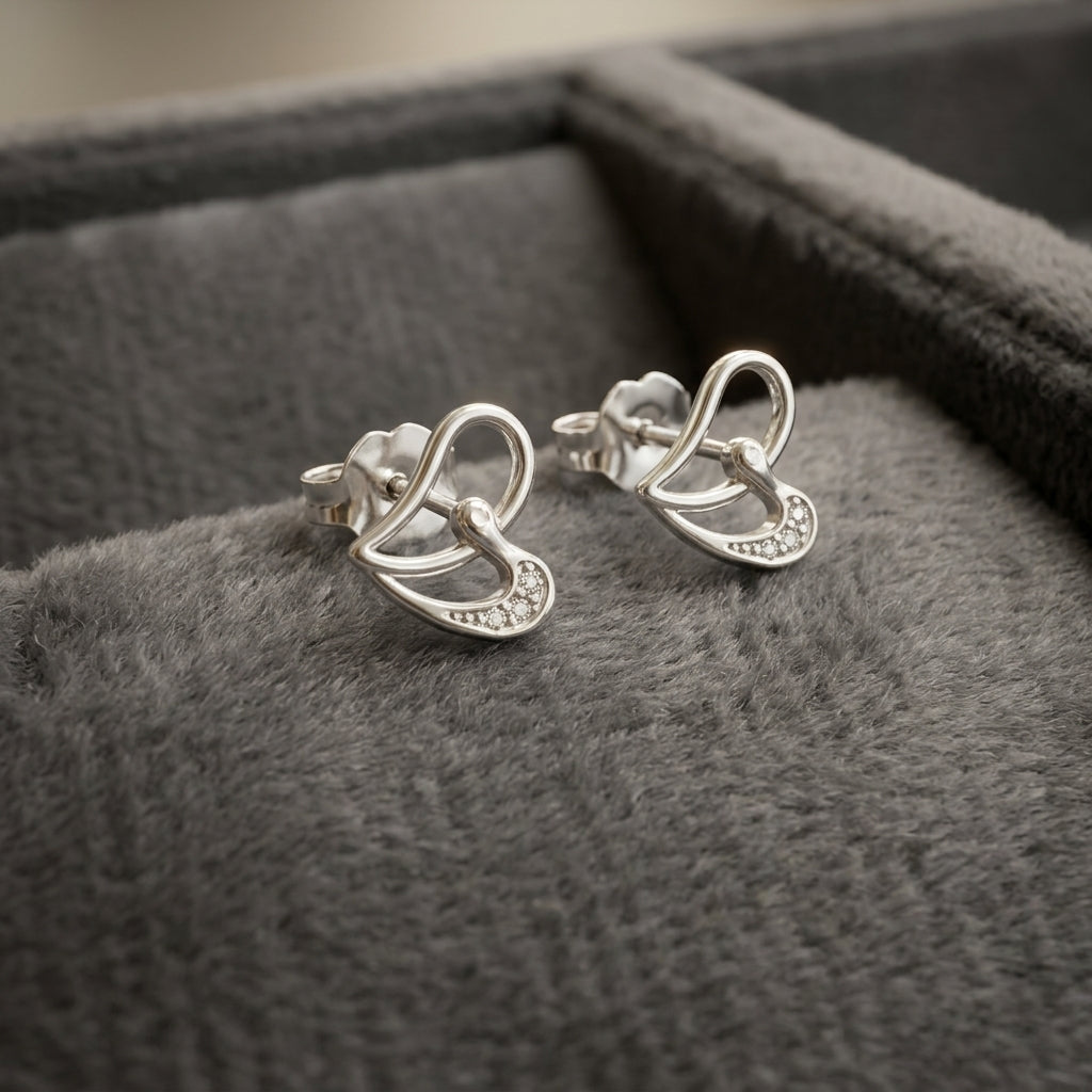 92.5 Silver Earrings for Daily wear | Petal Curve