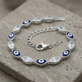 92.5 Italian Silver Evil Eye Bracelets