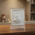 999 Silver Mahaveer Swami Photo Frame Idol | Meditation room , Home , Office