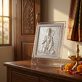 999 Sliver Hanuman Ji Photo Frame Idol| Pooja Room , Office Desk