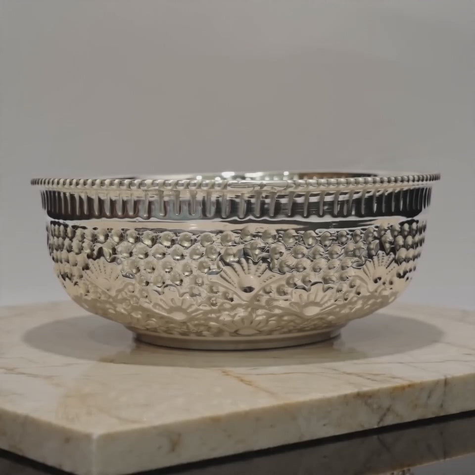 Silver Bowl - Nakshi