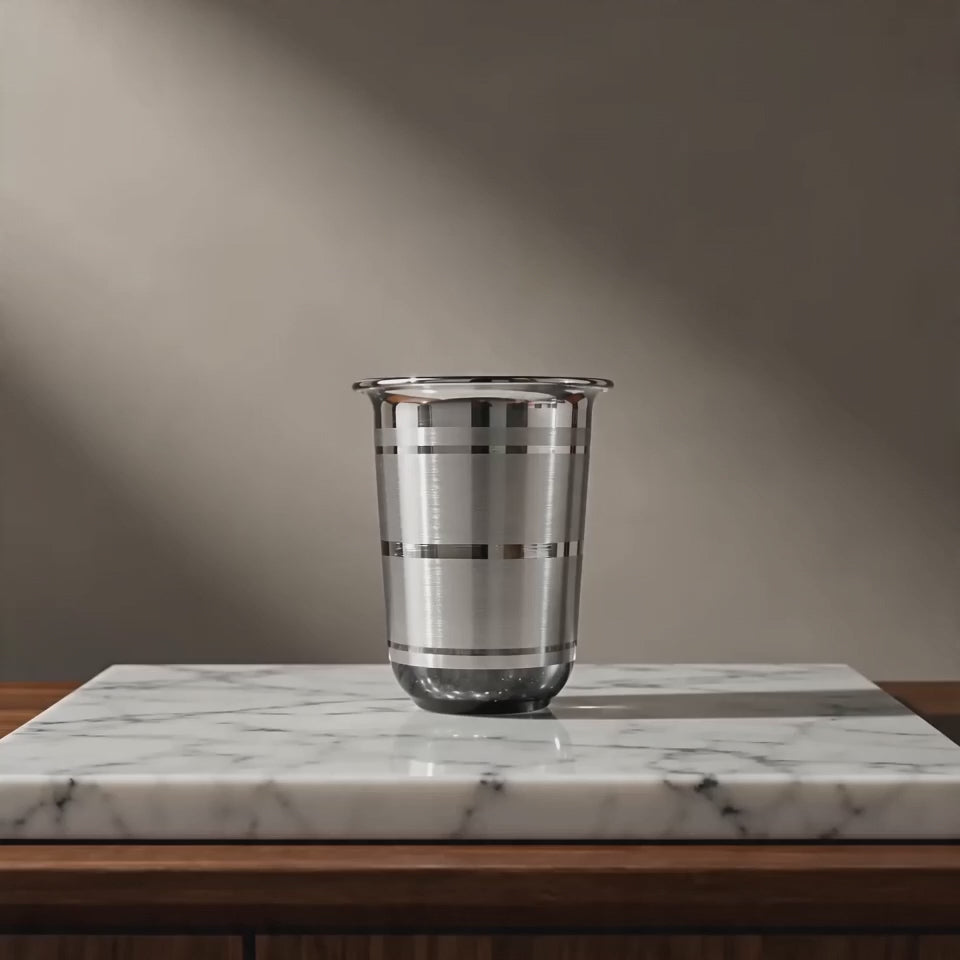 Silver Glass - Milky Design